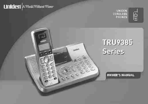 Uniden Cordless Telephone TRU9385-page_pdf